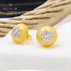 Dome Star Floral Earrings 5091