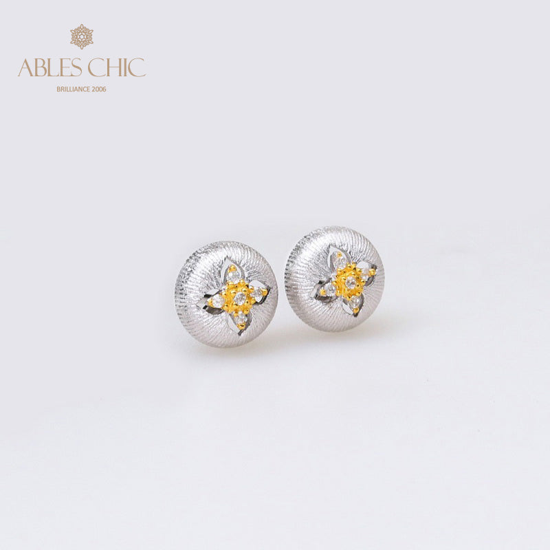 Clover Dome Silky Earrings 5087