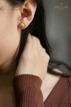 Clover Dome Silky Earrings 5087