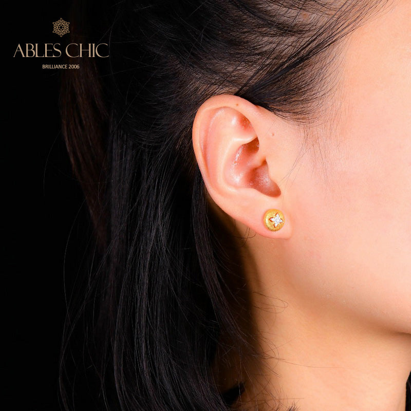 Clover Dome Silky Earrings 5087