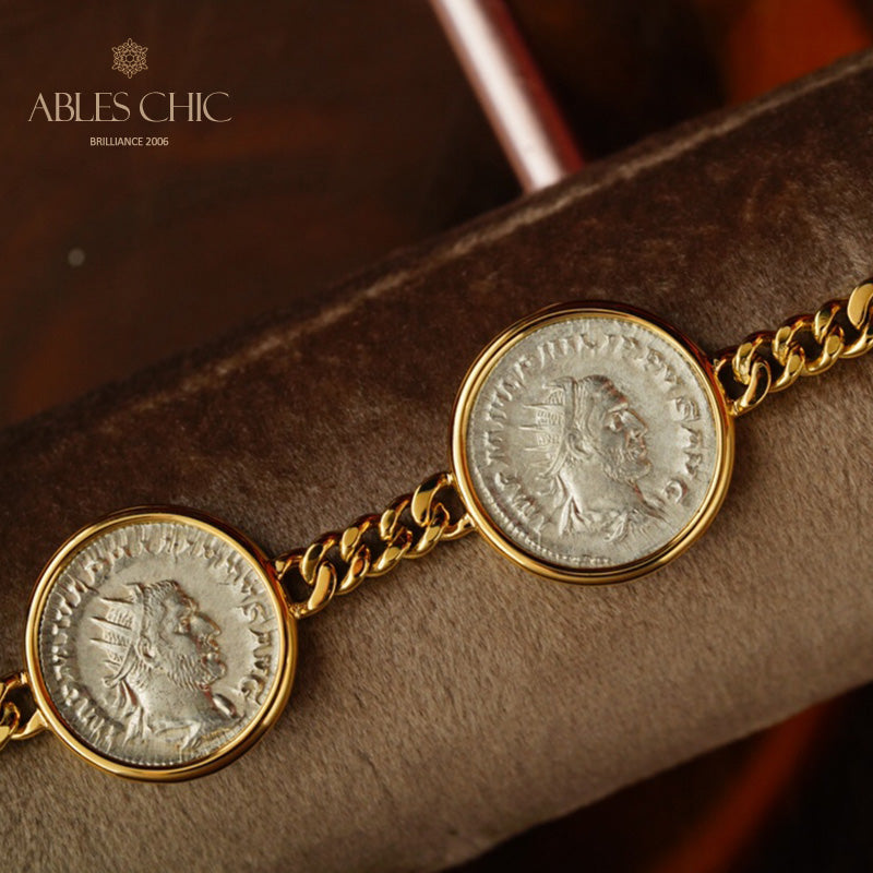 Byzantine Emperor Coins Bracelet