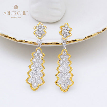 Lace Fretwork Chandelier Earrings 5010