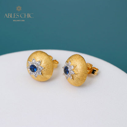 Dome Star Floral Earrings 5091