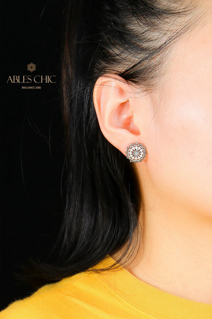 Starry Floral Temperament Earrings 5537