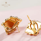 Clover Star Floral Earrings 5035