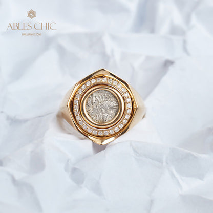 Roaring Lion Coin Ring