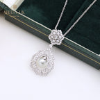 Filigree Teardrop Pearl Necklace 6275