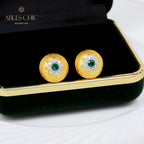 Dome Star Floral Earrings 5091