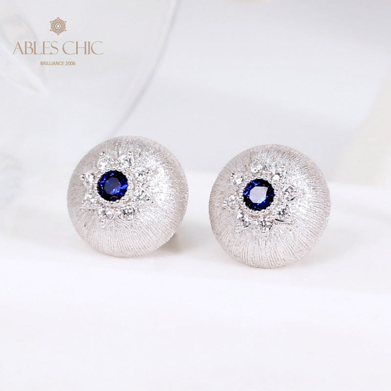 Dome Star Floral Earrings 5478