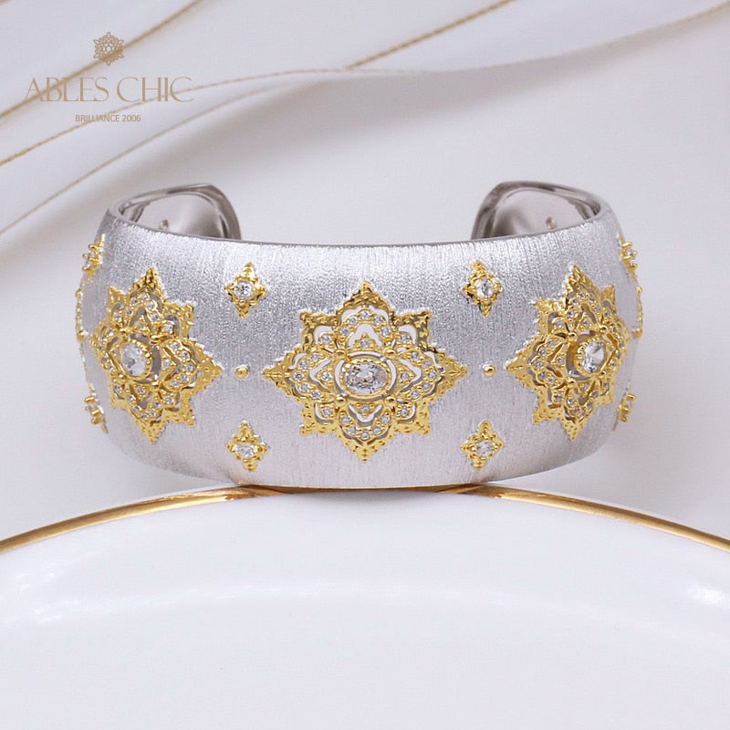 Bracelet Floral Émeraude Fretwork Dense 5230