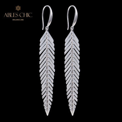 Boucles d'oreilles lustre en aiguilles de pin 5937