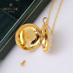 Ruby CZ Locket Pendant 5210