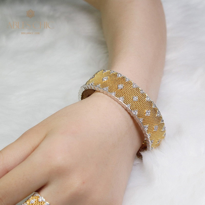 Fretwork Lace Starry Bangle 6210