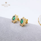 Solatiare Sapphire Star Earrings 5471