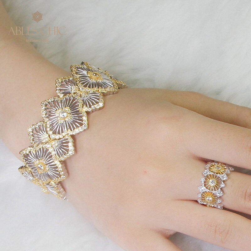 Airy Clovers Honeycomb Bracelet 6580