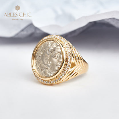 Bague à pièces d'Héraclès antique