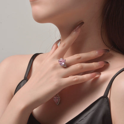 Pink Sapphire Wedding Ring R0926