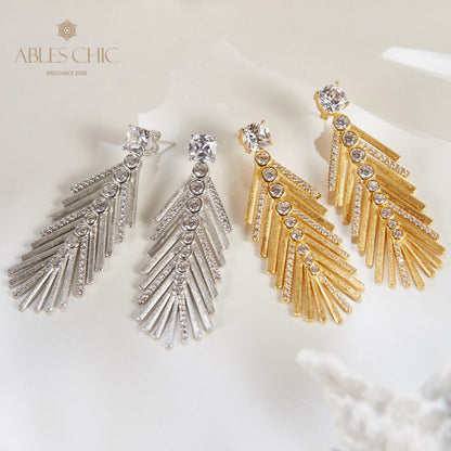 Silky Cypress Needle Earrings 6135