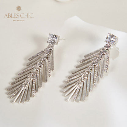 Silky Cypress Needle Earrings 6135