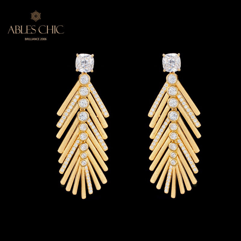 Silky Cypress Needle Earrings 6135