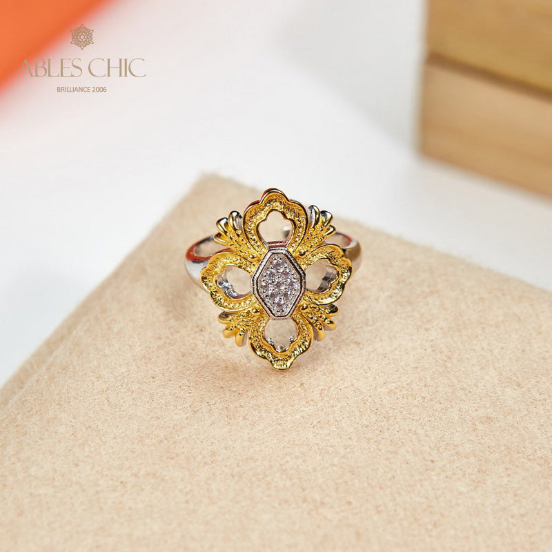 Iconic Clover Filigree Ring 6051