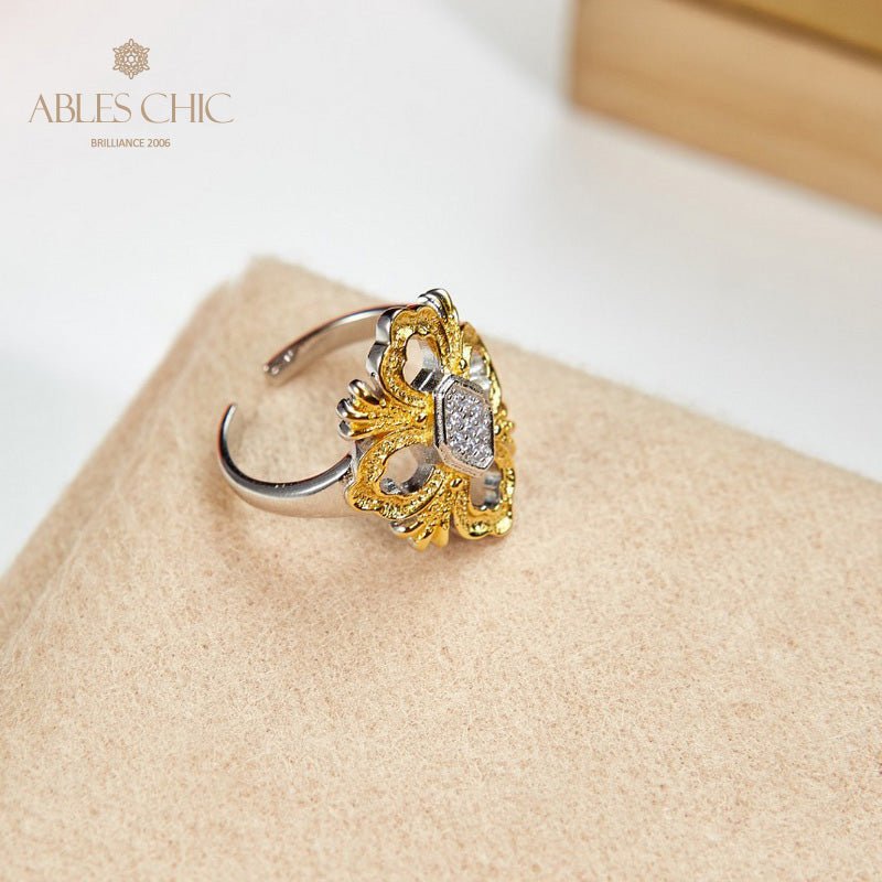 Iconic Clover Filigree Ring 6051