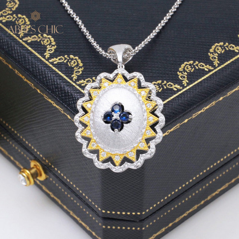 Silky Flower Gem Pendant 5419