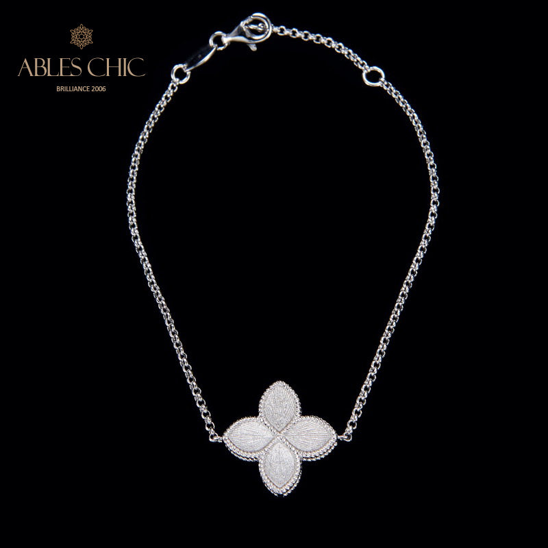 Silky Clover Floral Bracelet 6128