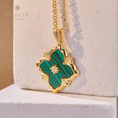 Turquoise Clover Necklace 5791