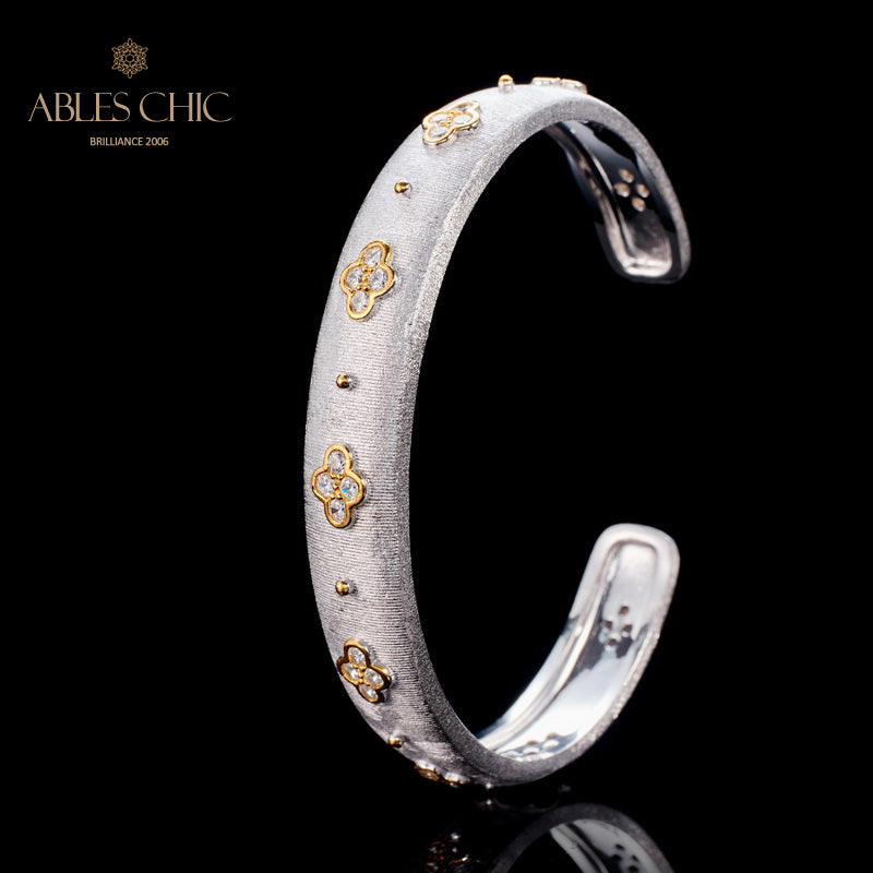 CZ Clovers Bracelet 6107