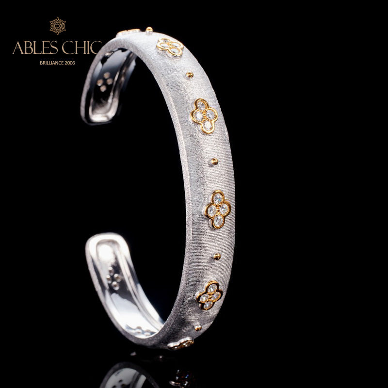 CZ Clovers Bracelet 6107