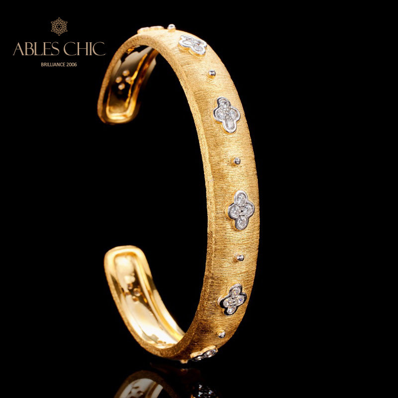 CZ Clovers Bracelet 6107