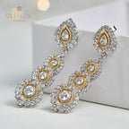 Halo Floral Chandelier Earrings 6019