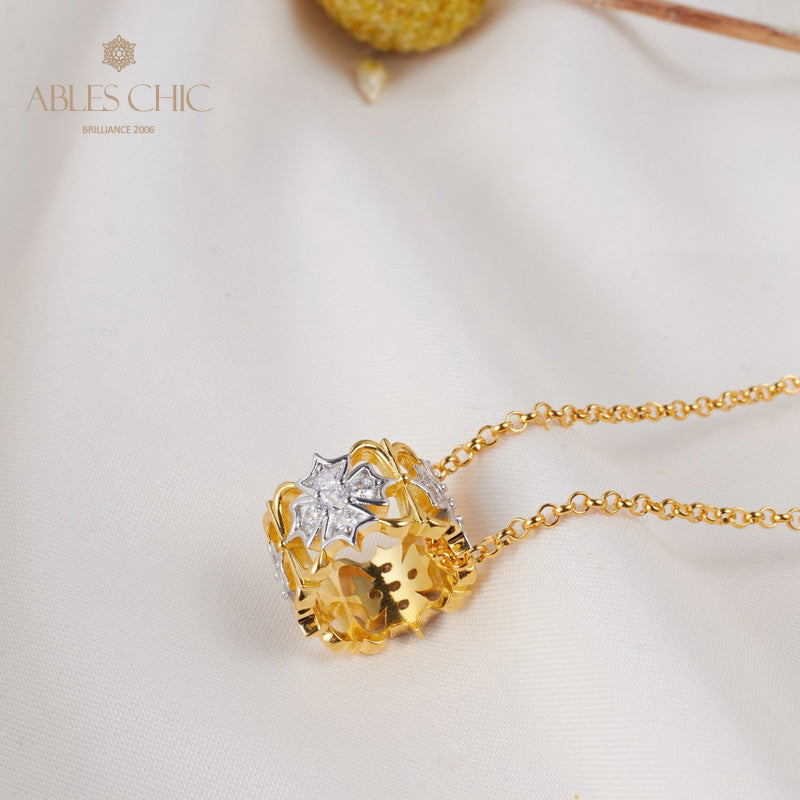 Fretwork Clover Necklaces 5806