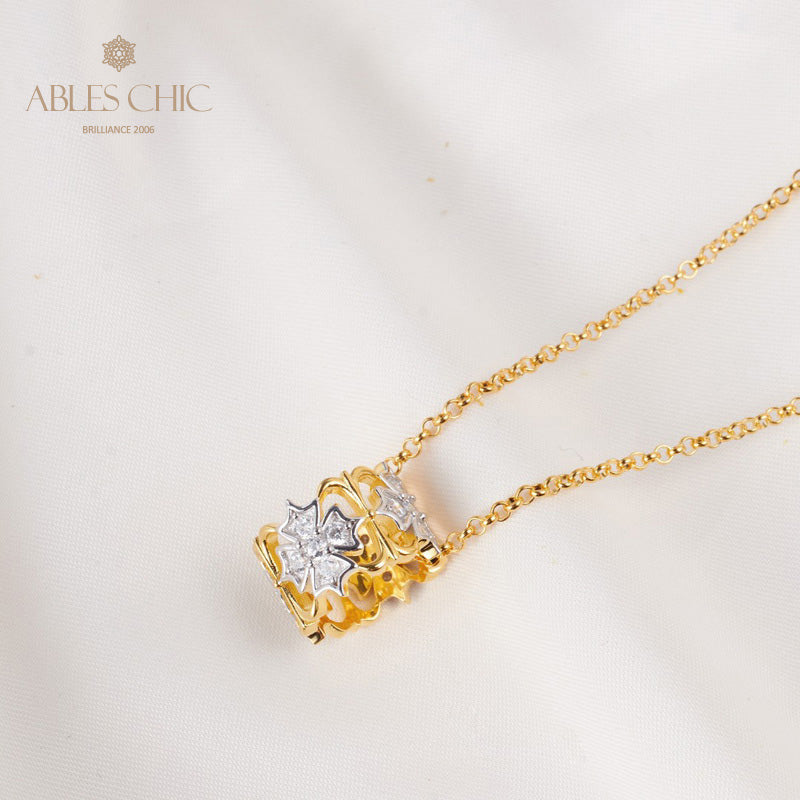 Fretwork Clover Necklaces 5806