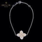 Fabric Element Clover Bracelet 6127