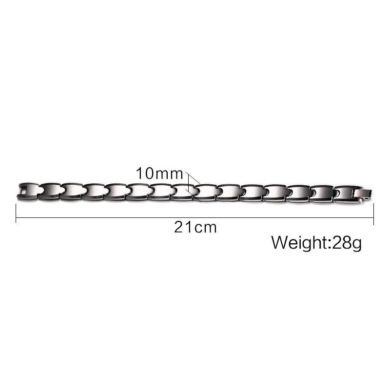 White Tungsten Bio Therapy Tennis Bracelet Energy For Him Her Couples Wholesale - Ables Mall