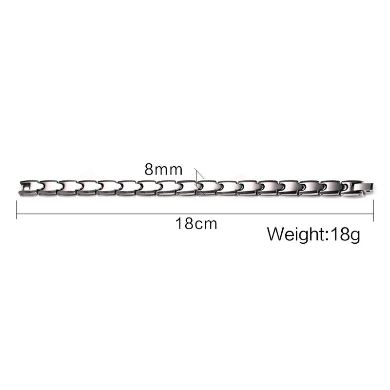 White Tungsten Bio Therapy Tennis Bracelet Energy For Him Her Couples Wholesale - Ables Mall