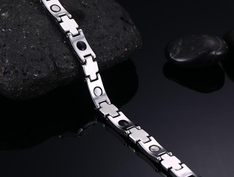 White Tungsten Carbide Cross Tennis Bracelet With Cubic Zirconia Wholesale 8mm - Ables Mall