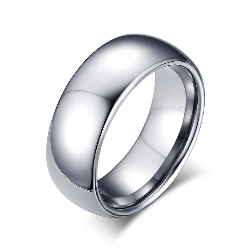 High Polished Tungsten Engagement Band Mens Wedding Ring Wholesale - Ables Mall