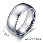 High Polished Tungsten Engagement Band Mens Wedding Ring Wholesale - Ables Mall