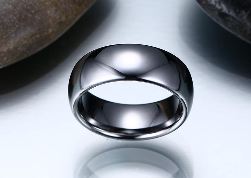 High Polished Tungsten Engagement Band Mens Wedding Ring Wholesale - Ables Mall