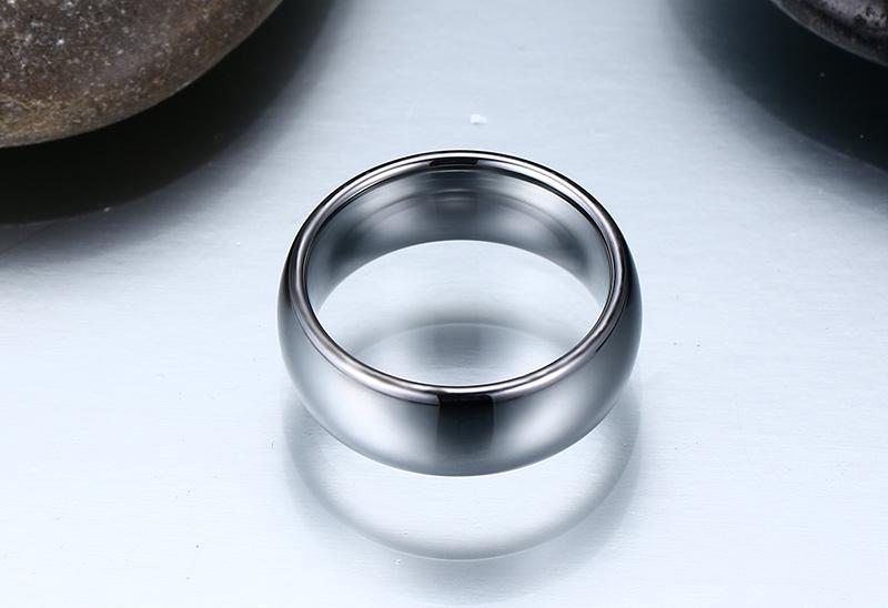 High Polished Tungsten Engagement Band Mens Wedding Ring Wholesale - Ables Mall