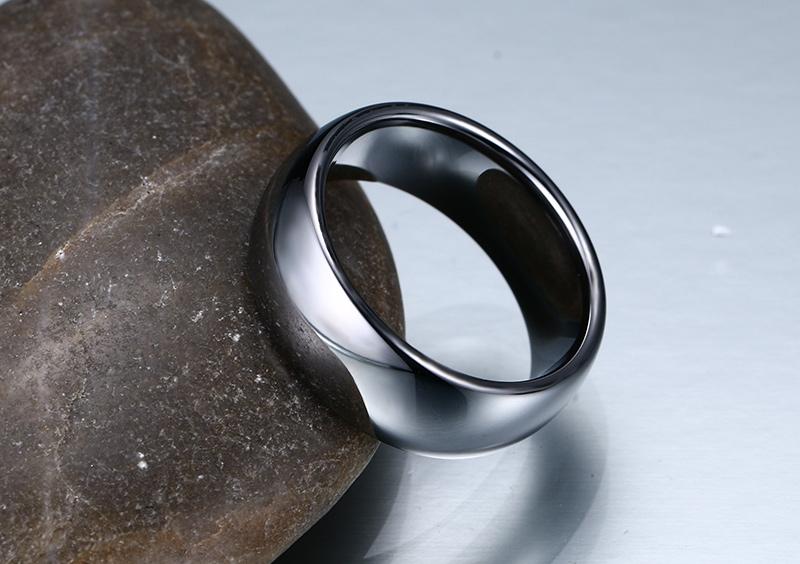 High Polished Tungsten Engagement Band Mens Wedding Ring Wholesale - Ables Mall