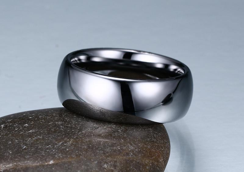 High Polished Tungsten Engagement Band Mens Wedding Ring Wholesale - Ables Mall