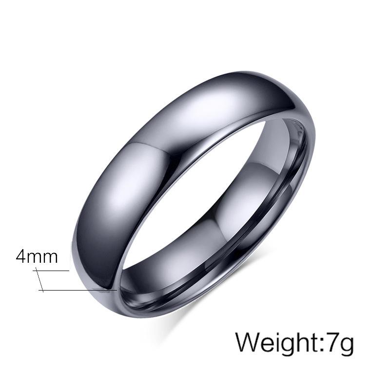 Classic Domed Gold Tungsten Engagement Band Couple Ring Wholesale Plated 4mm 6mm - Ables Mall