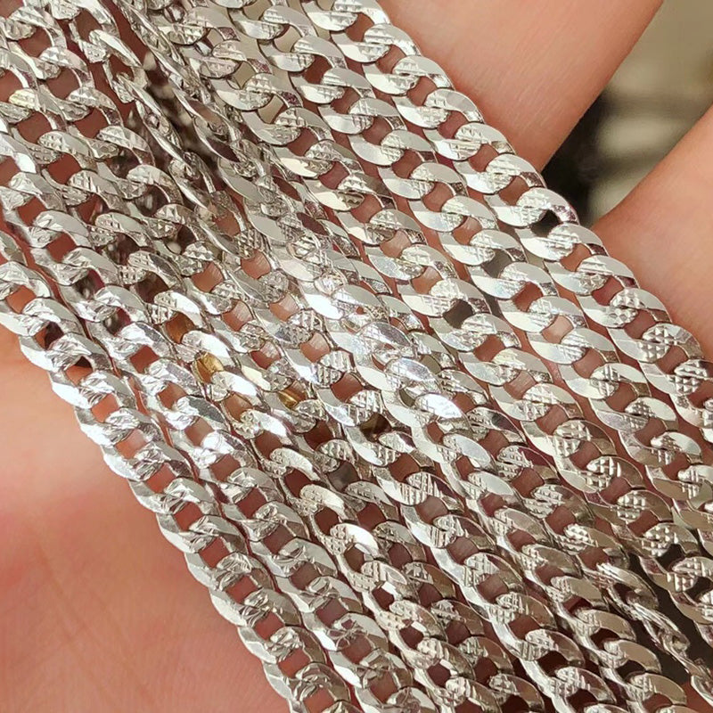 Diamond Cut Rombo Curb Chain 50cm 6060