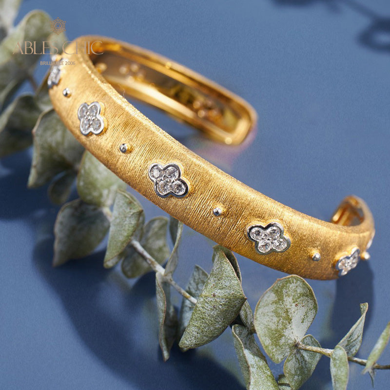 CZ Clovers Bracelet 6107