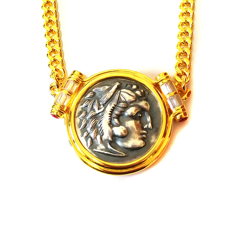 Greek Antique Coin Necklace 6043