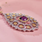 Lace Filigree Chandelier Necklace 6022